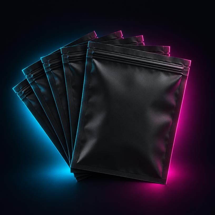 Smell-proof mylar bags, 7g size, 25-pack